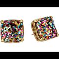 Kate Spade Jewelry | Kate Spade Large Multi Glitter Earrings | Color: Gold | Size: Os
