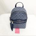 Kate Spade Bags | New Kate Spade Mini Convertible Spade Link Backpack, Blue | Color: Blue | Size: Mini