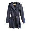 Michael Kors Jackets & Coats | Michael Kors Wool Trench Coat Size 0 Euc. A52 | Color: Blue | Size: 0