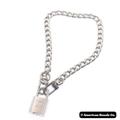 Louis Vuitton Jewelry | #315 Louis Vuitton Silver Lock Vintage And Rare Padlock Lock 2 Keys Necklace | Color: Silver | Size: Os