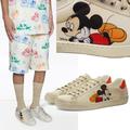 Gucci Shoes | Gucci Sneakers Mens Leather Disney Ace Mickey Mouse Signature Shoes | Color: Orange | Size: Various