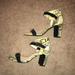 Jessica Simpson Shoes | Nwot Jessica Simpson Snake Skin & Suede Sandal | Color: Black/Yellow | Size: 8