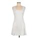 32e-Saneryi Active Dress - Slip dress: White Solid Activewear - Women's Size Medium