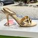 Kate Spade Shoes | Kate Spade New York ‘Loupe’ Heels | Color: Gold | Size: 7.5