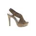 Diane von Furstenberg Heels: Tan Shoes - Women's Size 6 1/2