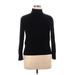 Apt. 9 Turtleneck Sweater: Black Solid Tops - Women's Size X-Large