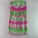Lilly Pulitzer Dresses | Lilly Pulitzer Betsy Garden Party Patch Green Pink Floral Strapless Dress 4 | Color: Green/Pink | Size: 4