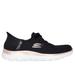 Skechers Women's Slip-ins: Summits - Night Chic Sneaker | Size 9.5 | Black/Rose Gold | Textile/Synthetic | Vegan | Machine Washable