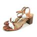 Madewell Shoes | Madewell Womens Joelle Bare Heel Slide Sandals Snake Embossed Leather 8 Brown | Color: Brown | Size: 8.5
