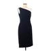 Lauren by Ralph Lauren Casual Dress - Party Crew Neck Sleeveless: Blue Solid Dresses - Women's Size 8