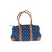Dooney & Bourke Leather Satchel: Blue Print Bags