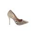 Steve Madden Heels: Pumps Stiletto Bohemian Ivory Snake Print Shoes - Women's Size 7 1/2 - Pointed Toe