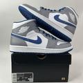 Nike Shoes | Nike Shoes Air Jordan 1 Mid Retro “Cement Grey/True Blue” 2024 | Color: Gray/White | Size: 9.5