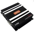 TRITAM 3800 W Car Amplifier 2 Channel Black Aluminum Alloy High Power Car Stereo Audio Power Amplifier for Car Subwoofer Durable Black