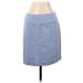 INC International Concepts Casual Mini Skirt Mini: Blue Print Bottoms - Women's Size 4