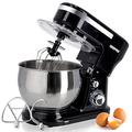 Geepas Stand Mixer, 1000W Tilt-Head Food Mixer | 5L Kitchen Electric Standing Mixer With Dough Hook, Whisk, Beater & Stainless Steel Mixing Bowl For Baking, Salad | 3-in-1 Cake Mixer, 6 Speed & Pulse