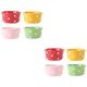 TOPBATHY 8 Pcs Souffle Baking Bowl Mini Baking Cups Ramiken Bowls Ceramic Baking Bowls Mini Baking Pans Creme Brulee Dish Cake Baking Pans Baked Rice Bowl Dishes Ceramics Double Skin Milk