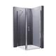 ELEGANT 900 x 900mm Frameless Pivot Shower Door Enclosure 6mm Safety Glass Reversible Shower Cubicle Door + Side Panel