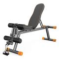 Weight Bench, Fitness Benches Bench Flat Bench with 6-Position Adjustable Angle,Folding Fitness Bench, 300 Kg Safety Load Abdominal Trainer Lifting Sit-up Bench