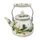 Stove Top Kettle Tea Kettle Stovetop Kettle Decorative Teapot Beverage Water Pitcher Enamel Tea Maker Floral Tea Kettle Tea Kettle Floral Whistling Tea Kettle