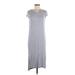 Jessica Simpson Casual Dress - DropWaist: Gray Marled Dresses - Women's Size Medium