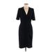 Donna Morgan Casual Dress - Sheath: Black Dresses - Women's Size 8