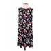 Dress Works Casual Dress - DropWaist: Black Print Dresses - Women's Size Medium