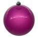 Vickerman 4" Mauve Pearl UV Drilled Ball Ornament, 6 per bag.
