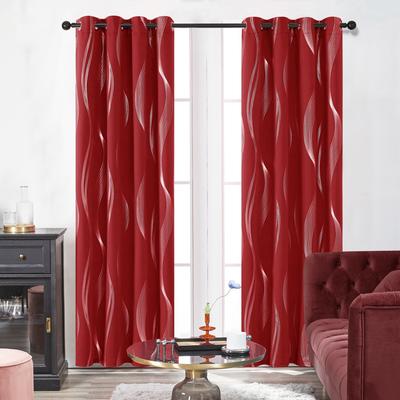 Deconovo Silver Wave 52 Width Curtain Panel Pair (2 Panel)