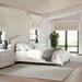 Martha Stewart Upholstered Platform Bed with Curved Headboard