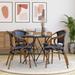 French Inspired Stacking Bistro Chairs with Metal Frames