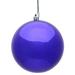 Vickerman 10" Purple Shiny Ball Ornament