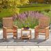 Costway 3 Pieces Patio Furniture Set with 1.5" Umbrella Hole Hardwood - See Details