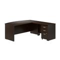 Bush Business Furniture Series C Bow L-Shaped Computer Desk Wood in Brown | 29.84 H x 71.02 W x 77.08 D in | Wayfair SRC167MRSU