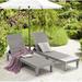 Nestl Waterproof, Lightweight, & Adjustable Outdoor Polyresin Chaise Lounge Set for Patio in Gray | 11.2 H x 22.8 W x 74.5 D in | Wayfair