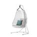 RARLON Outdoor Patio Hanging Basket Rattan Chair Swing Chair w/ Stand Wicker/Rattan in Gray | 75.59 H x 39.37 W x 43.3 D in | Wayfair