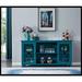 Think Urban 60” Sideboard Buffet Table w/ 2 Doors, Storage Cabinet w/ Adjustable Shelves Wood/Metal in Blue/Brown/Gray | Wayfair JWXY321-W96539593