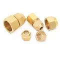 Raccordi per tubi svasati in rame 1/8 "1/4" 3/8 "1/2" filettatura femmina 6mm 8mm 10mm tubo OD aria