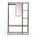 17 Stories Raschad 76.5" H x 50" W x 24" D Shelving Unit Wood/Wire/Metal in Brown/Gray | 76.5 H x 50 W x 24 D in | Wayfair