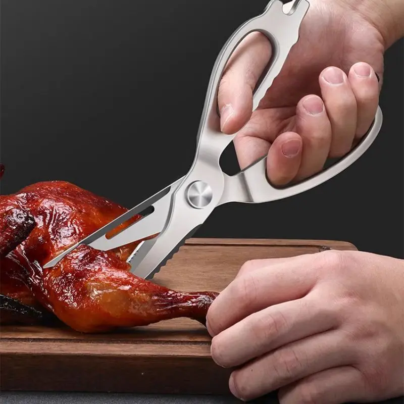 Alle Edelstahl starke Hühner knochens chere kann multifunktion ale Küche nach Hause Fischgräten schere ein Stahl geteilt werden Image