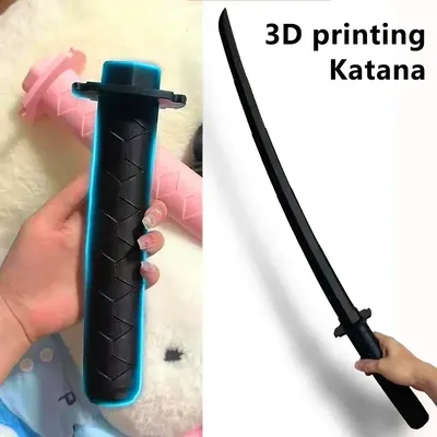 Kinder 3D Schwerkraft Schwert Spielzeug Einziehbare Falten Katana Schwert Stress Relief Beseitigung Image