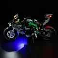 Hprosper 5v led licht für technik kawasaki ninja h2r motorrad dekorative lampe (ohne lego bausteine)
