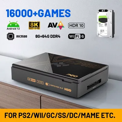 Kinhank Super Console X5 PRO Retro-Videospielkonsole RK3588 8GDDR4 mit 4T HDD 16000+ Spiele Plug and Image