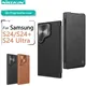 Nillkin für Samsung Galaxy S24 Ultra Case Leder Qin Prop Ledertasche Slide Kamera tasche für Samsung