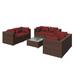 Latitude Run® Annalize Rattan Wicker 6 - Person Seating Group w/ Cushions | Outdoor Furniture | Wayfair 8905CC6844014372B7923DC0F6F6DCA8