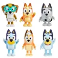 Bluey-Jouets Bingo Muffin Honey pour enfants véritable figurine d'anime modèle en PVC ensemble