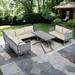 Latitude Run® Jentree 0" Wide Outdoor Patio Sectional Set w/ Cushions, Metal | 33.86 H x 22.8 D in | Wayfair 48E88B513D054F7FB506BB5408166E97