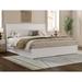 Red Barrel Studio® Kimanee Solid Wood Sleigh Bed Wood in White | 45.43 H x 79.29 W x 87.3 D in | Wayfair 97F6A7C6911E42629D7E29CDC4B764C2