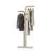 Everly Quinn Grizelda Metal Freestanding 5 - Hook Coat Rack in Yellow | 67 H x 23.7 W x 11.9 D in | Wayfair F95E22F97FF742518BBA7BF1E15DBB72