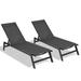 Latitude Run® Zhibek Outdoor Powder Coated Aluminum Chaise Lounge Set in Gray | 36.6 H x 22 W x 75 D in | Wayfair A5160B6C28D94F9DB59723C9B73D16E0